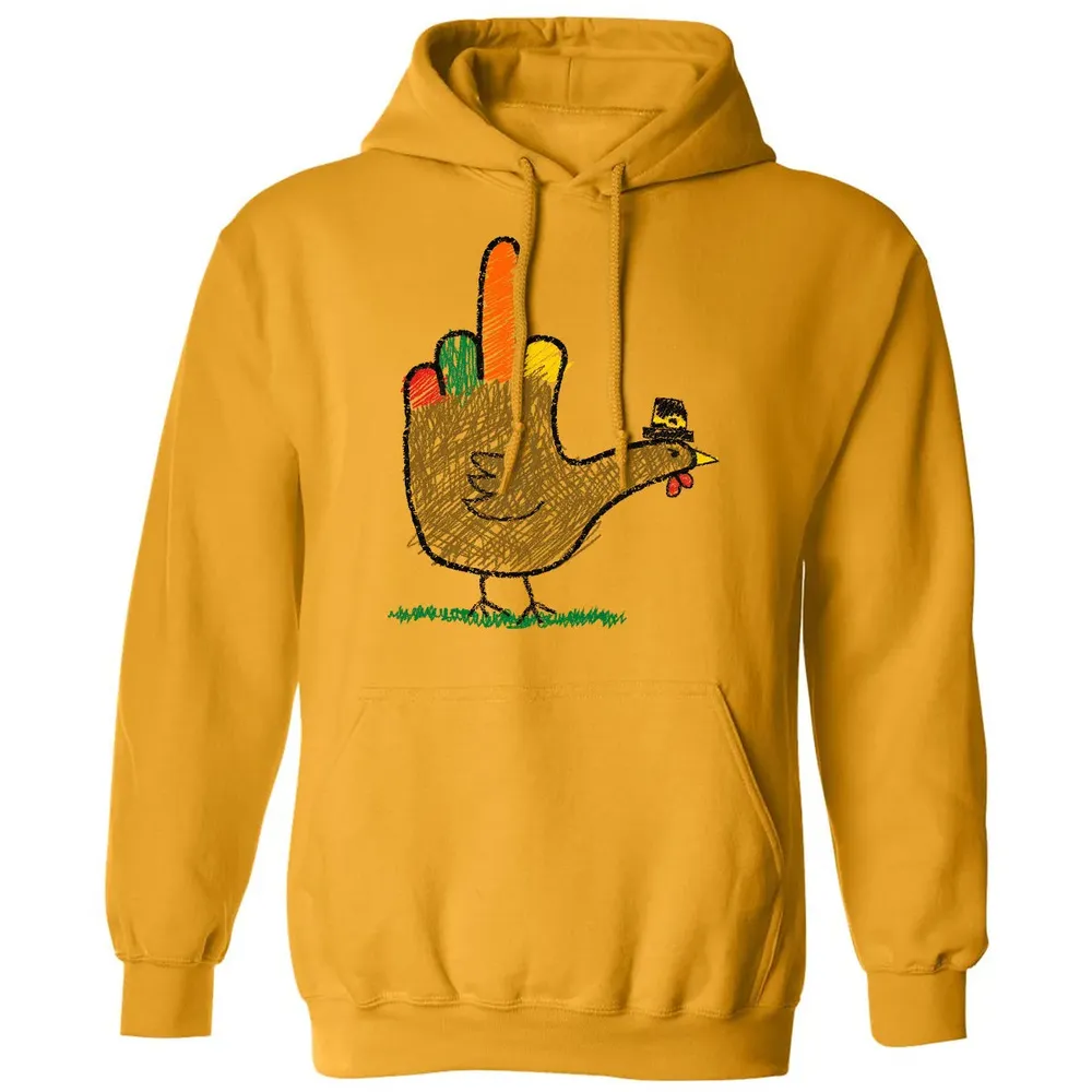 Mid Finger Thanksgiving Classic Unisex Hoodie - 12