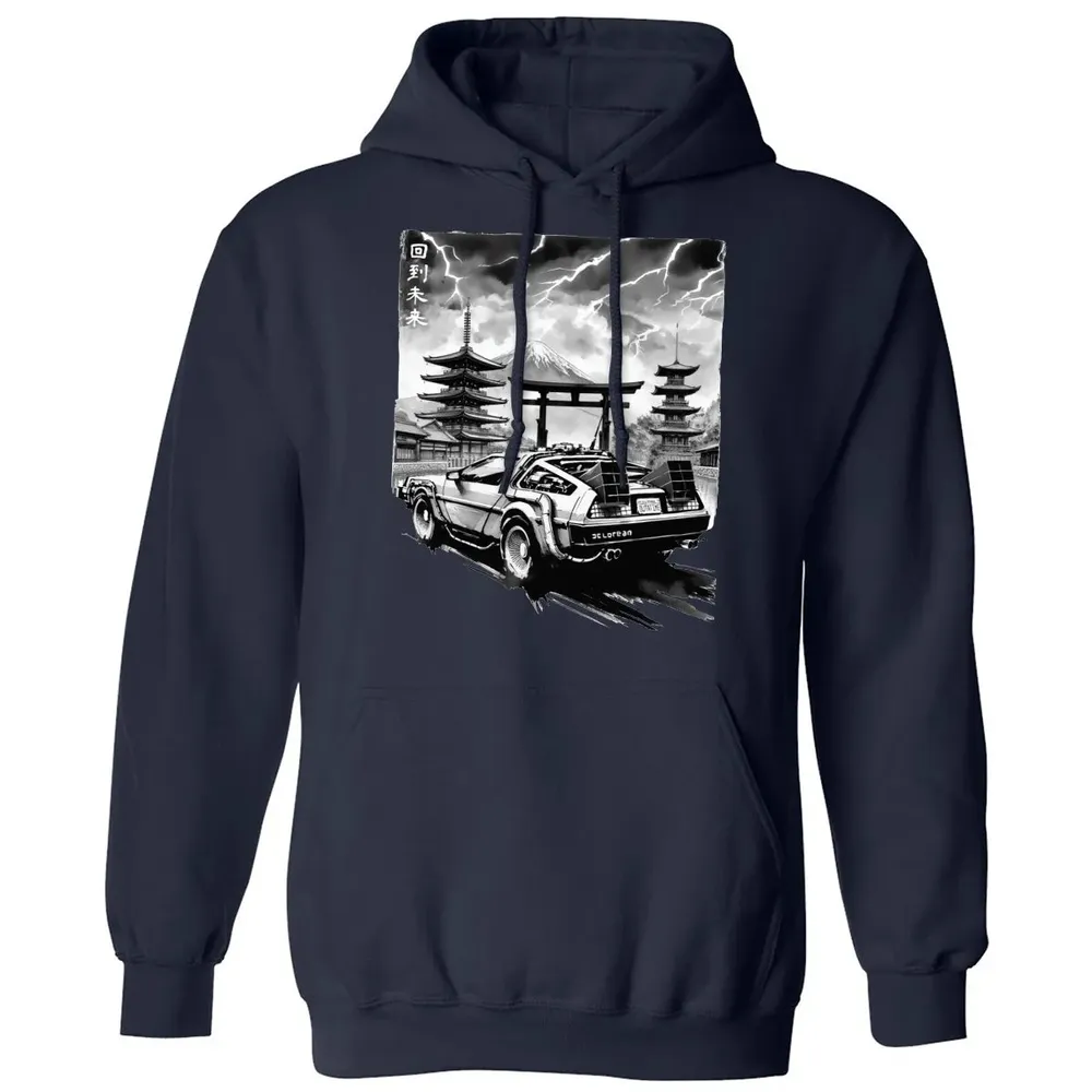 Back to the Japanese Temple Classic Unisex Hoodie - 8