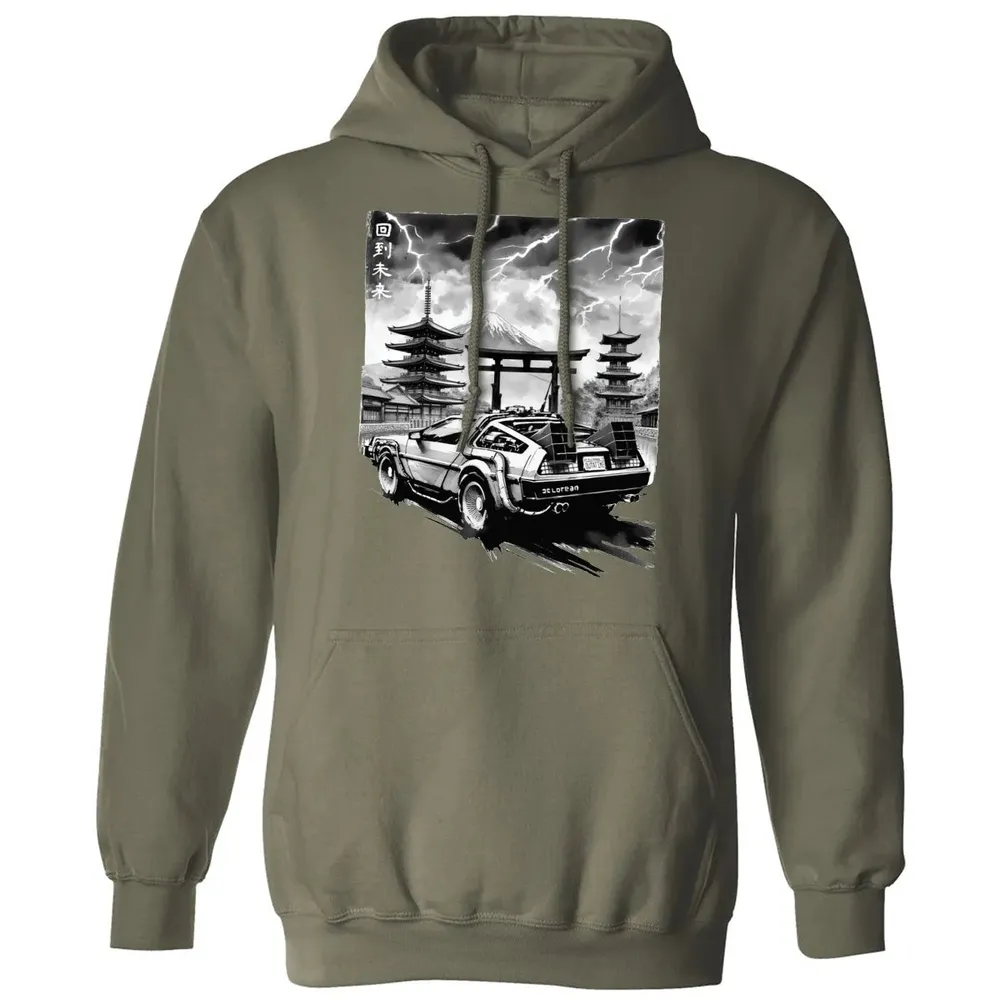 Back to the Japanese Temple Classic Unisex Hoodie - 4