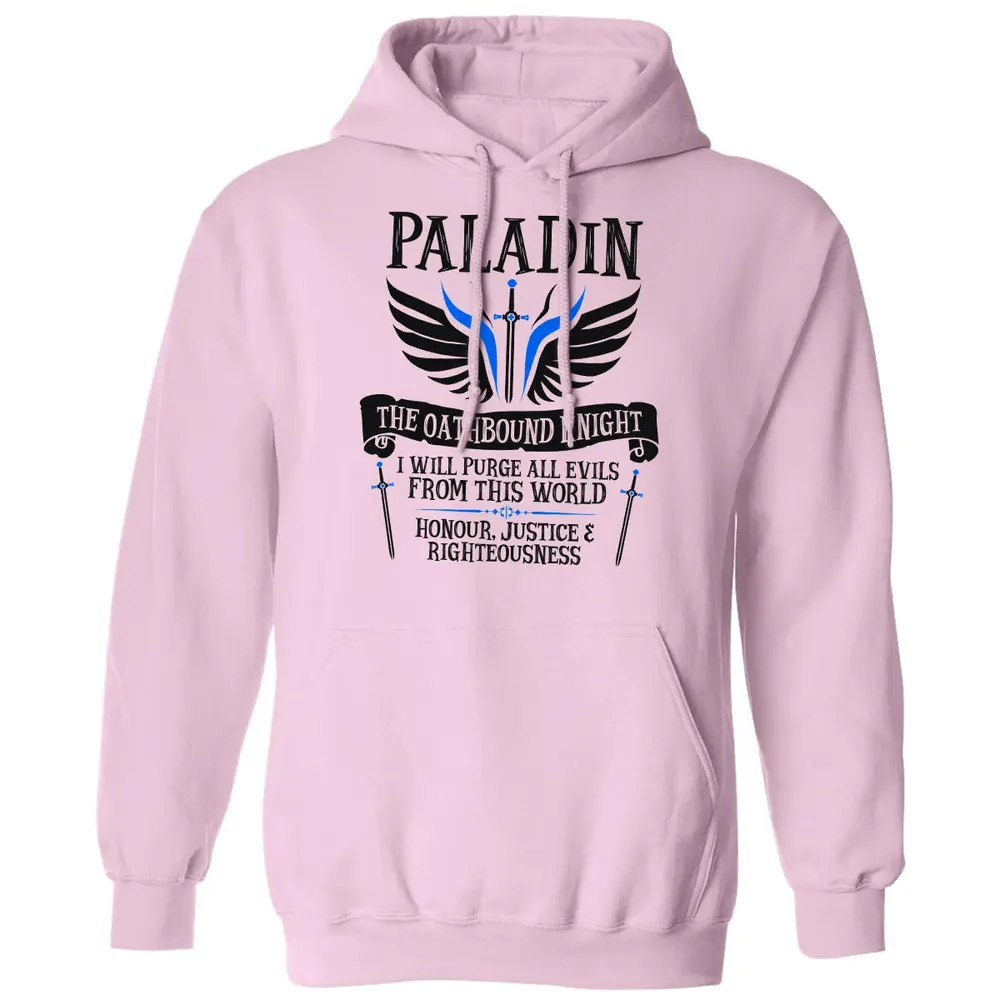 PALADIN, THE OATHBOUND KNIGHT (Black) Classic Unisex Hoodie - 3