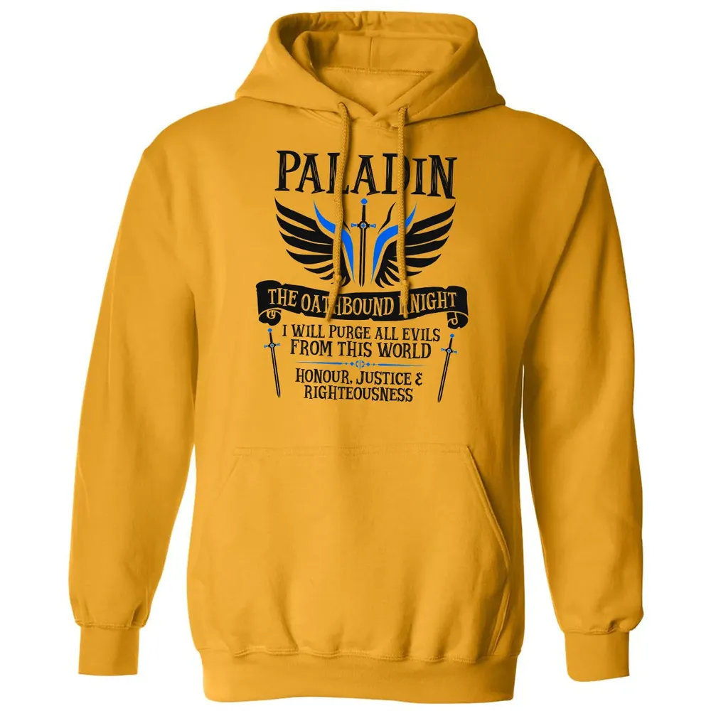 PALADIN, THE OATHBOUND KNIGHT (Black) Classic Unisex Hoodie - 12