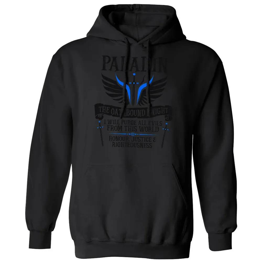PALADIN, THE OATHBOUND KNIGHT (Black) Classic Unisex Hoodie - 11