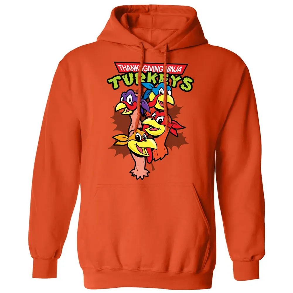 Thanksgiving Ninja Turkey Classic Unisex Hoodie - 10