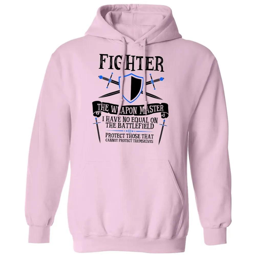 FIGHTER, THE WEAPON MASTER (White) Classic Unisex Hoodie - 3
