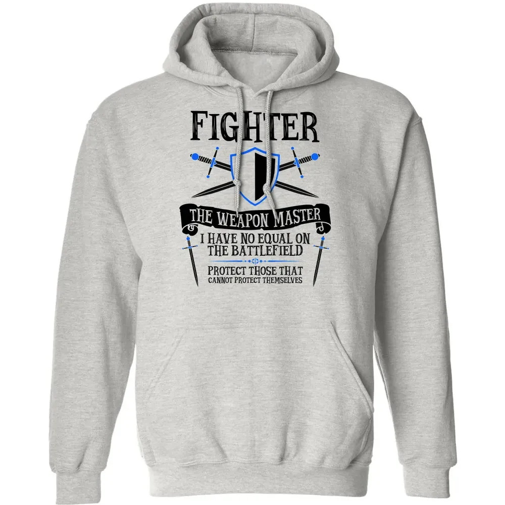 FIGHTER, THE WEAPON MASTER (White) Classic Unisex Hoodie - 2
