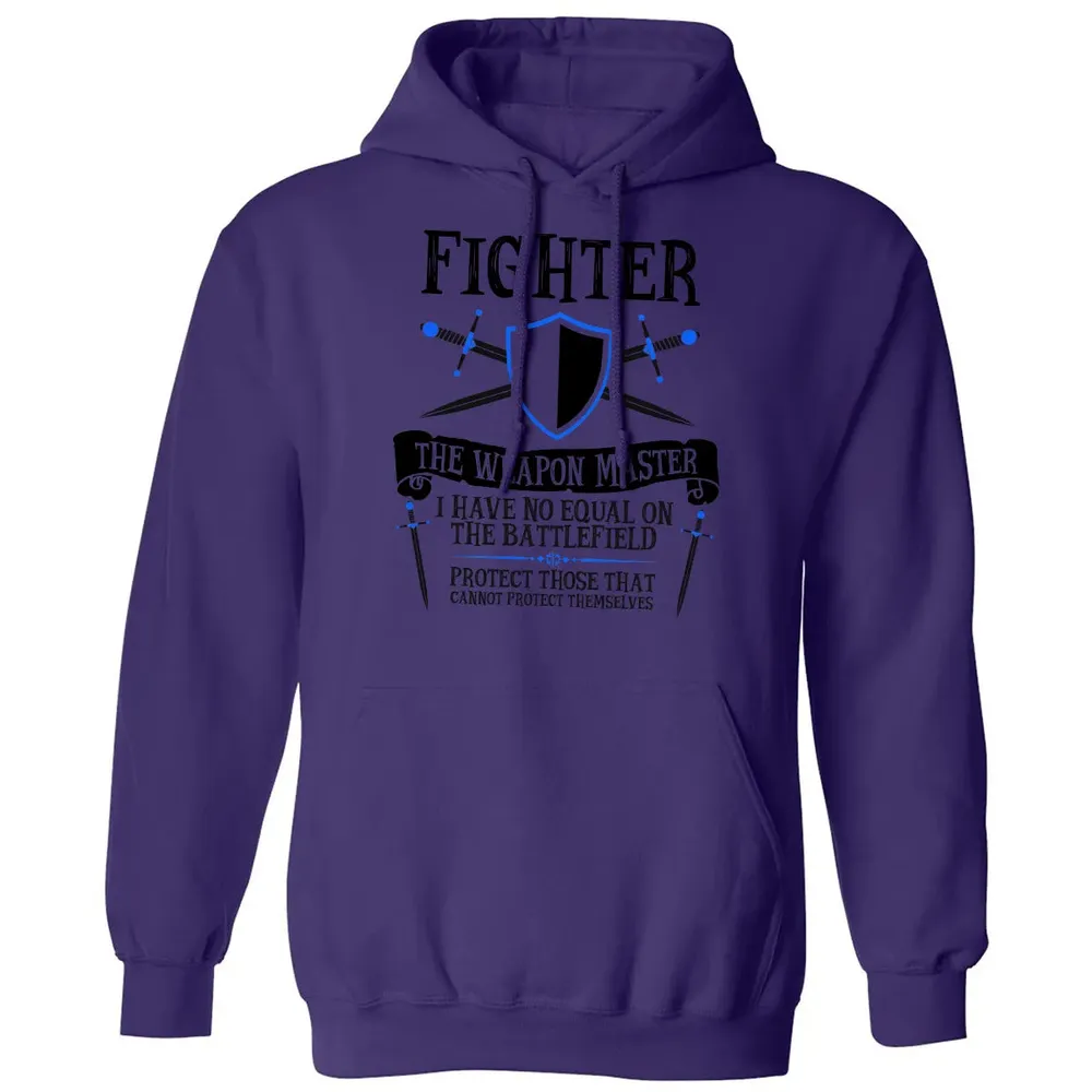 FIGHTER, THE WEAPON MASTER (White) Classic Unisex Hoodie - 6