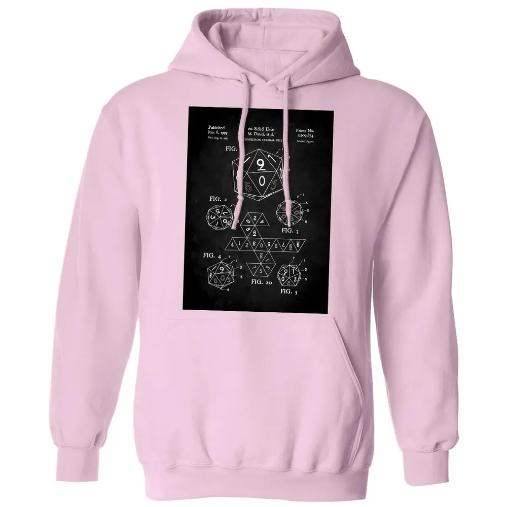 20-Sided Dice Poster Classic Unisex Hoodie - 3