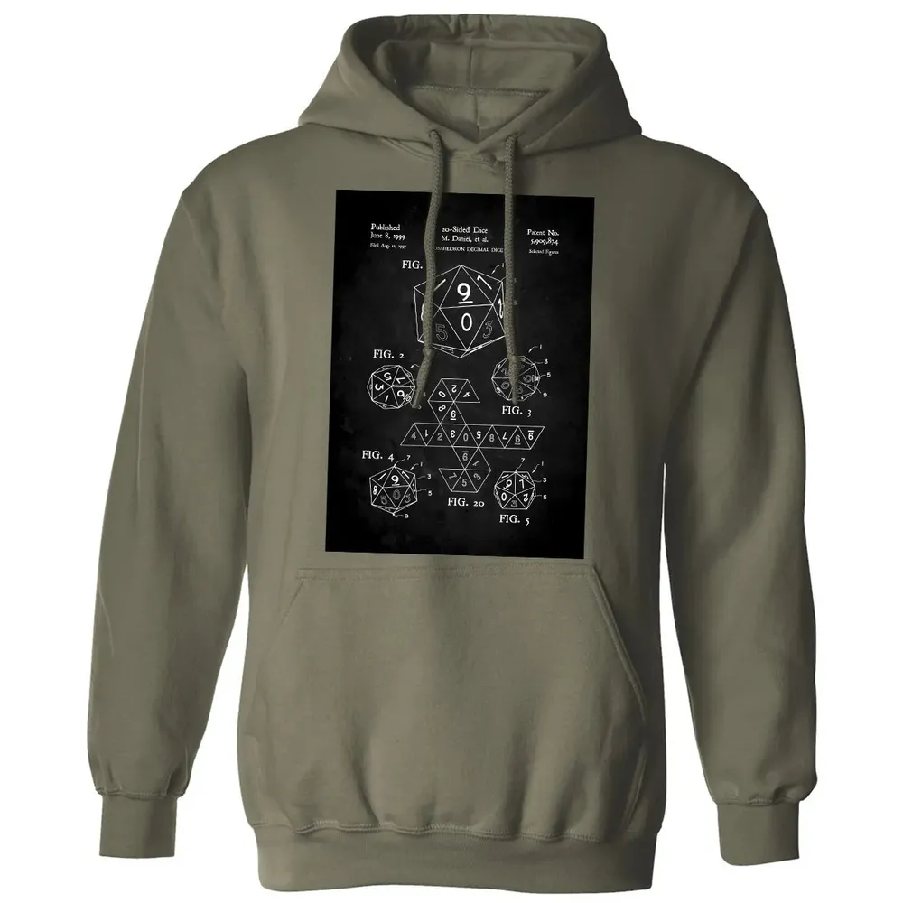 20-Sided Dice Poster Classic Unisex Hoodie - 4