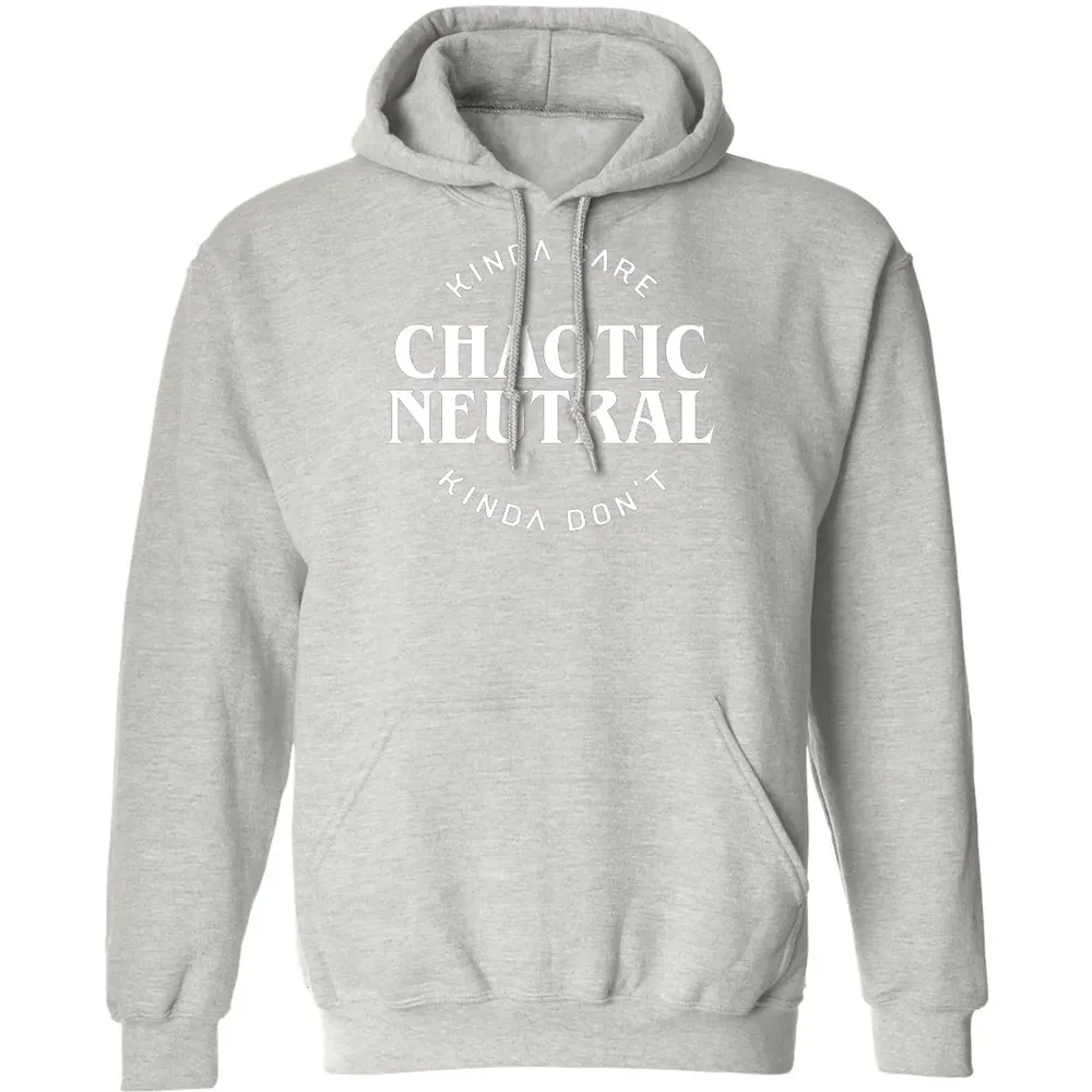 Chaotic Neutral Alignment Kinda Care Kinda Don t Classic Unisex Hoodie - 8