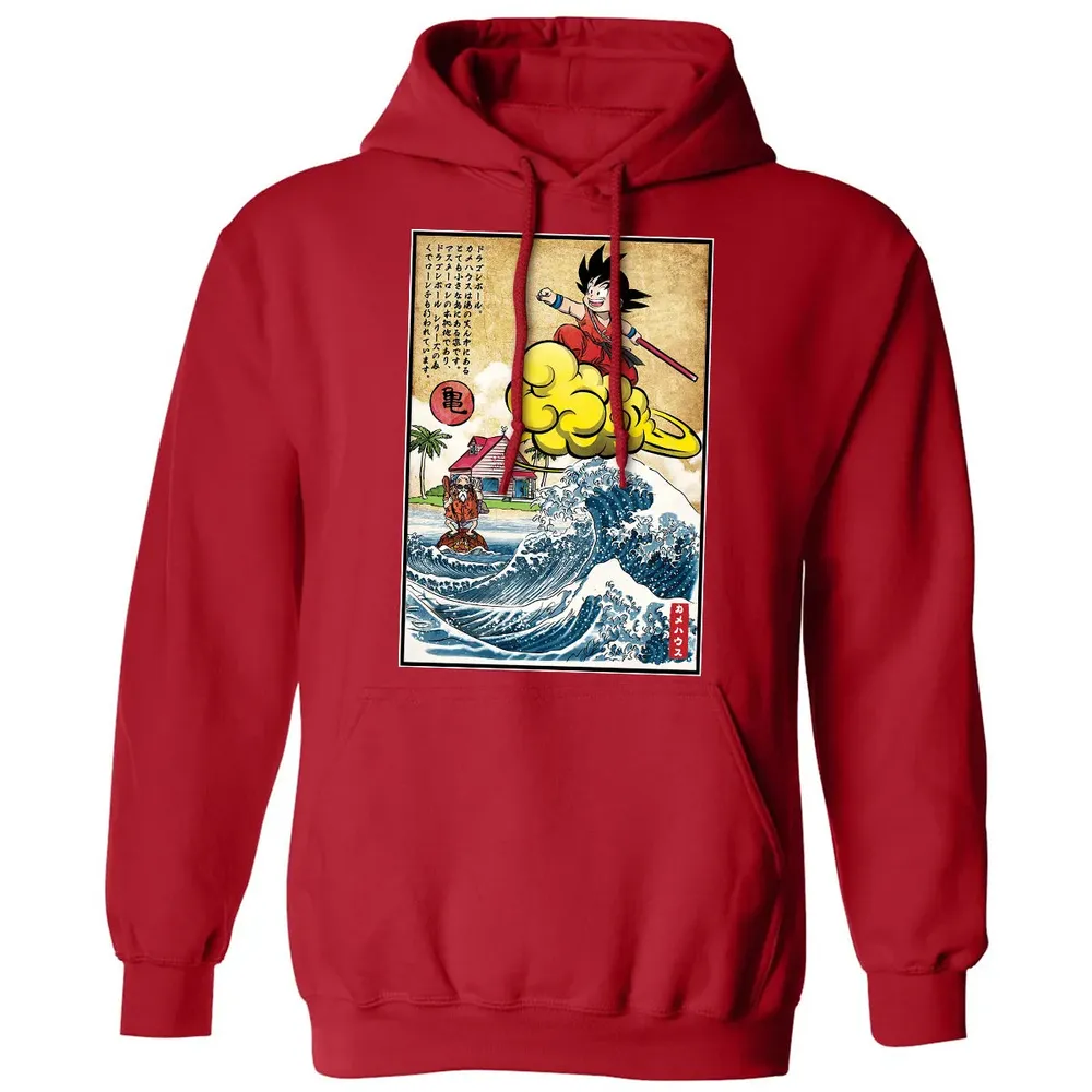 Pink house on small island Classic Unisex Hoodie - 5
