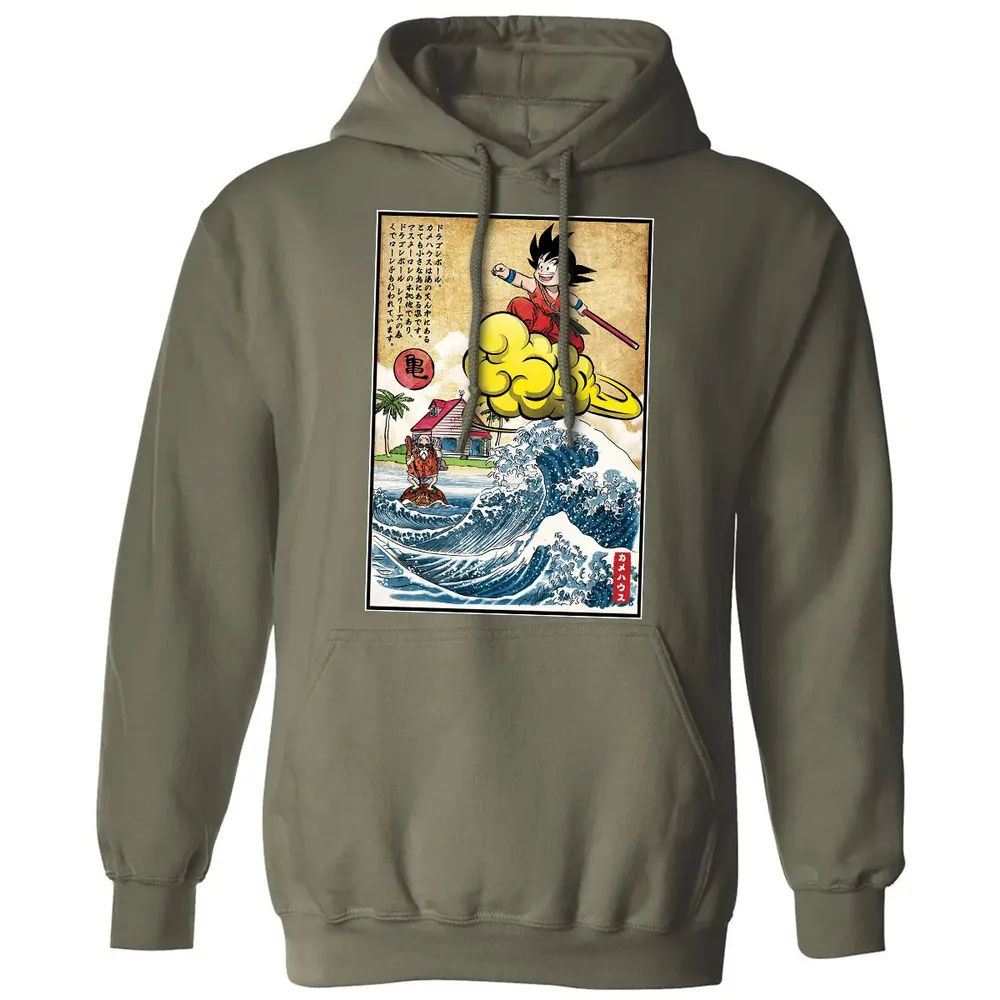 Pink house on small island Classic Unisex Hoodie - 4