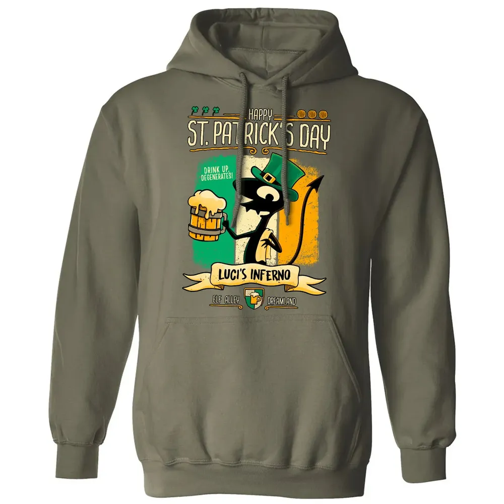 St Patrickâ€™s at Luci's Classic Unisex Hoodie - 4