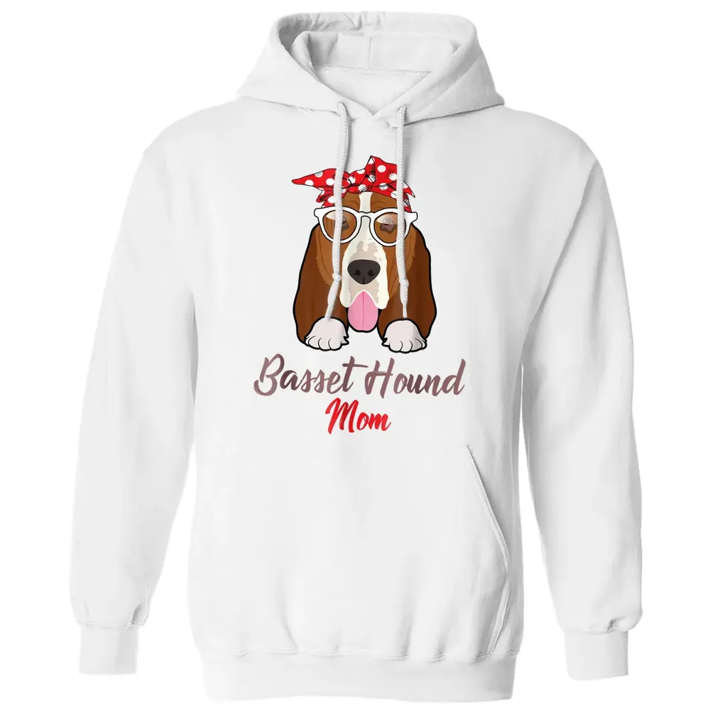 Basset Hound Mom Classic Unisex Hoodie - 11