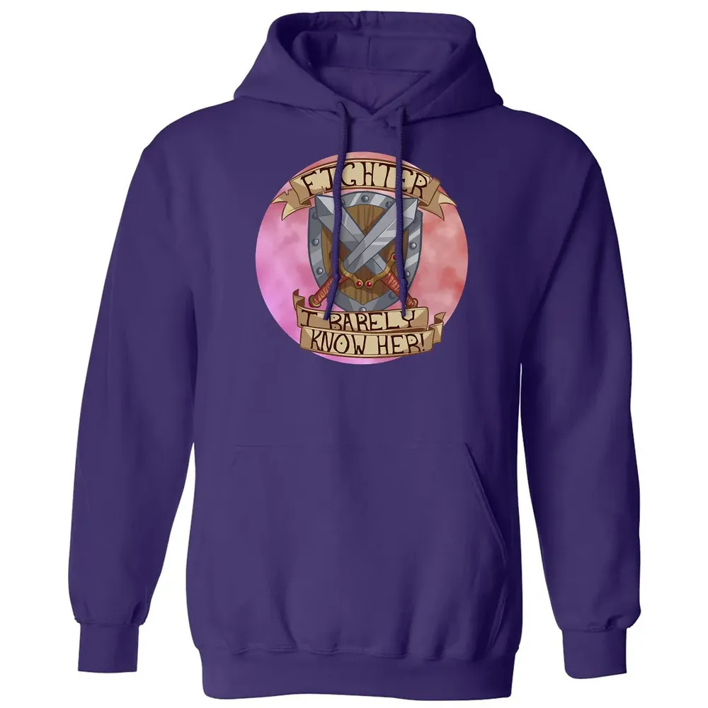 Fighter   I Barely Know Her Classic Unisex Hoodie - 6