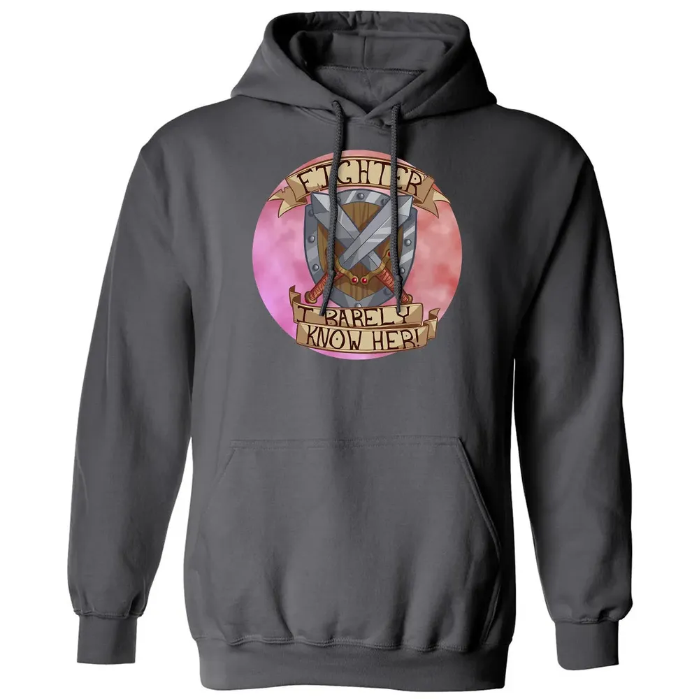 Fighter   I Barely Know Her Classic Unisex Hoodie - 7