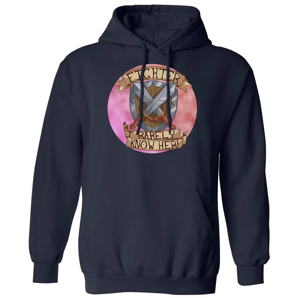 Fighter   I Barely Know Her Classic Unisex Hoodie - 2