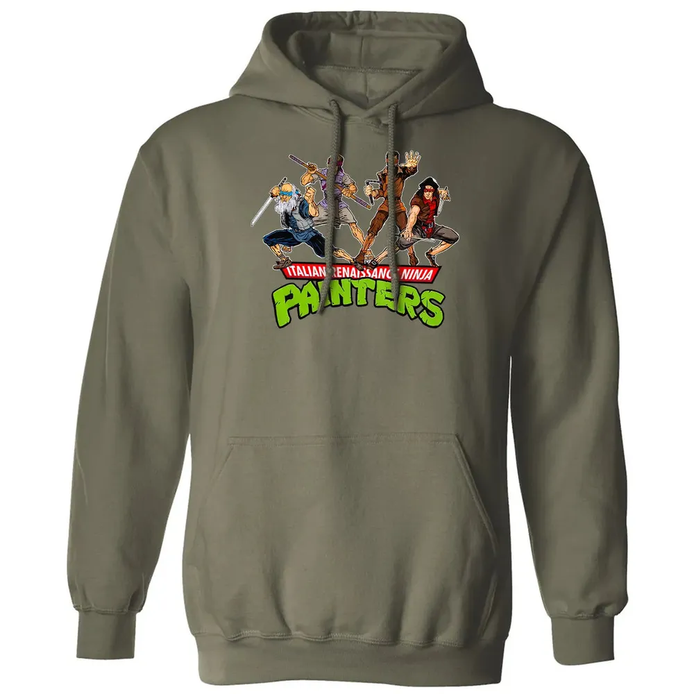 Italian Renaissance Ninja Painter Classic Unisex Hoodie - 4
