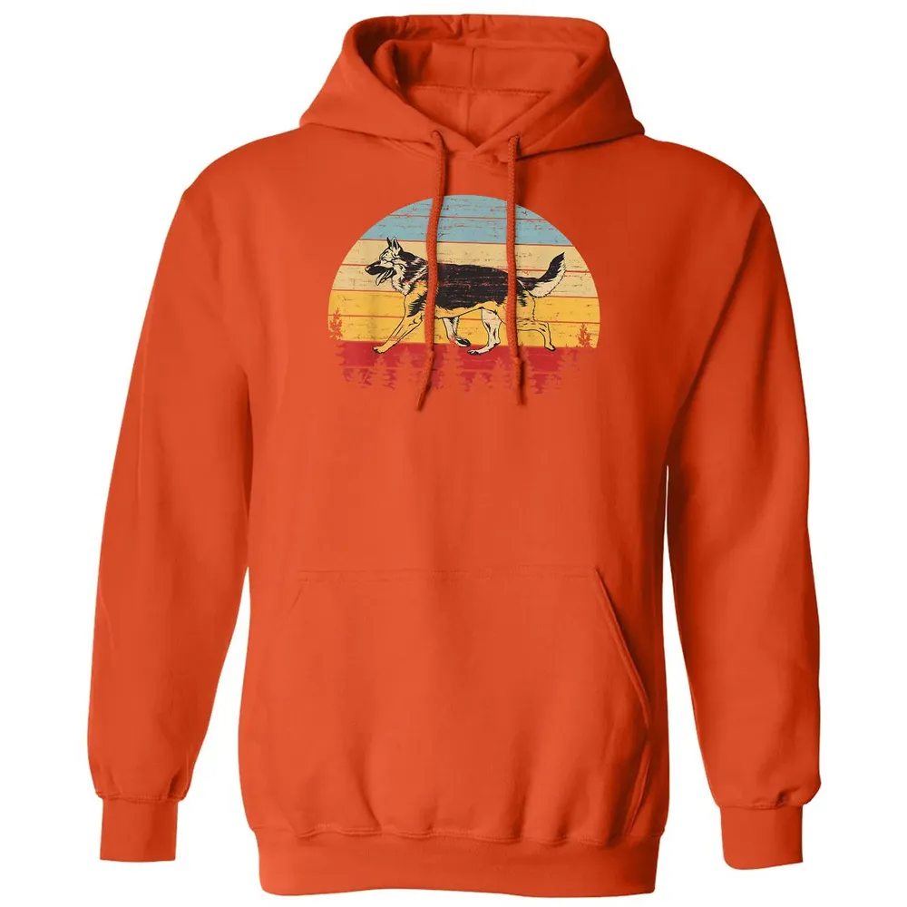 German Shepherd Vintage Retro Classic Unisex Hoodie - 10