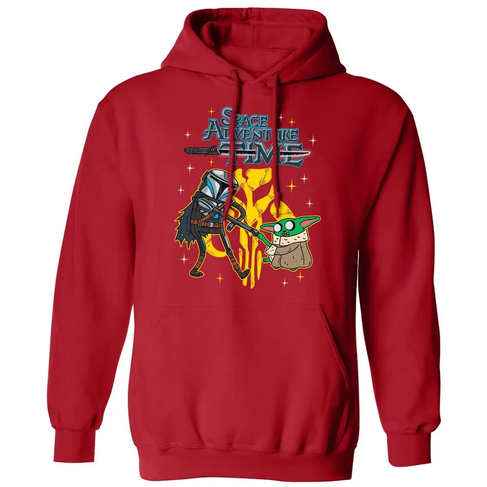 Space Adventure Time Classic Unisex Hoodie - 5