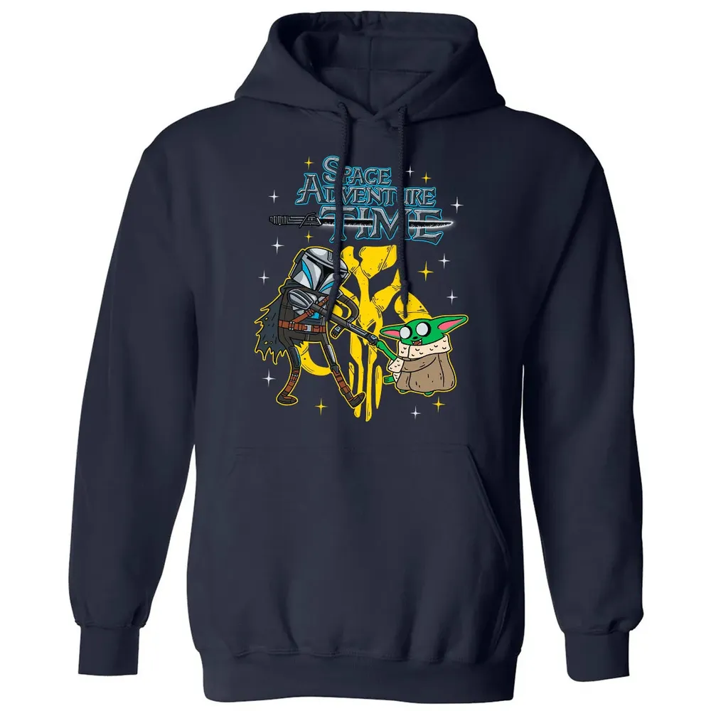 Space Adventure Time Classic Unisex Hoodie - 2