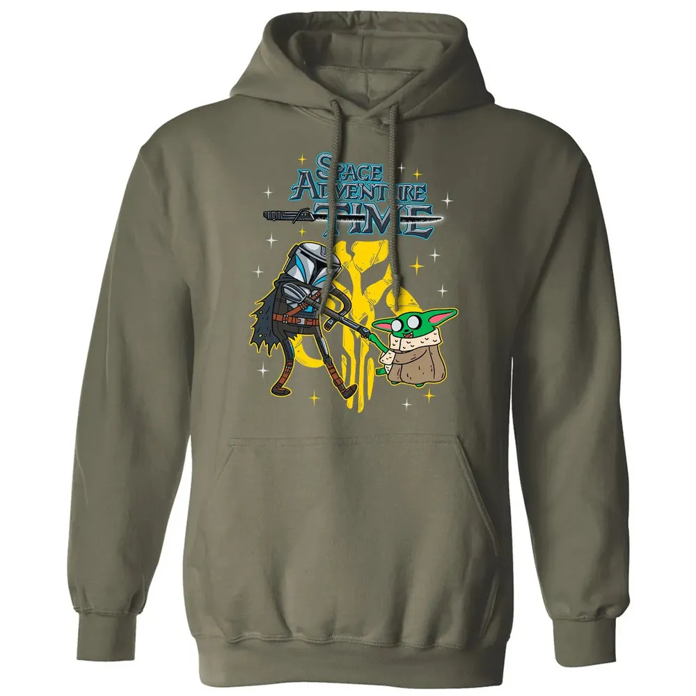 Space Adventure Time Classic Unisex Hoodie - 4