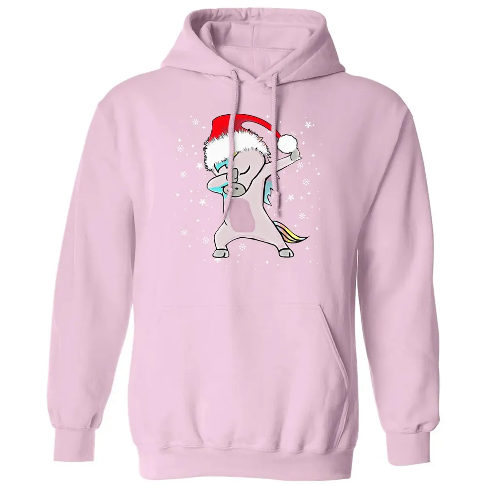 Unicorn Dabbing Christmas Classic Unisex Hoodie - 3
