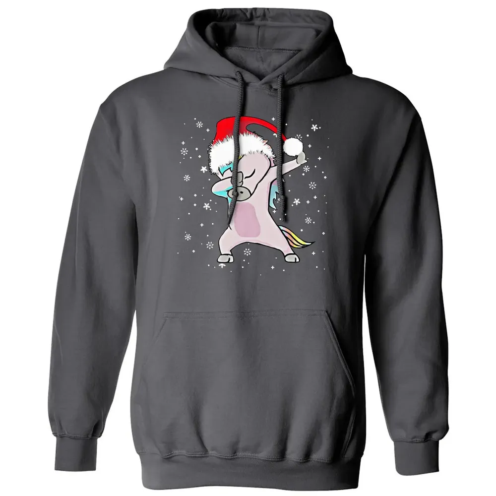 Unicorn Dabbing Christmas Classic Unisex Hoodie - 7