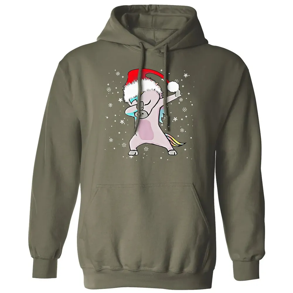 Unicorn Dabbing Christmas Classic Unisex Hoodie - 4