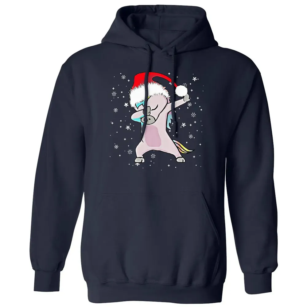 Unicorn Dabbing Christmas Classic Unisex Hoodie - 2