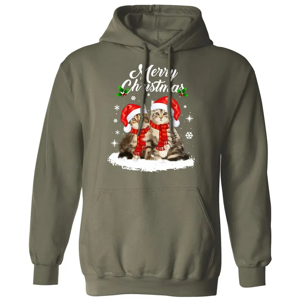 Cat Christmas Classic Unisex Hoodie - 4