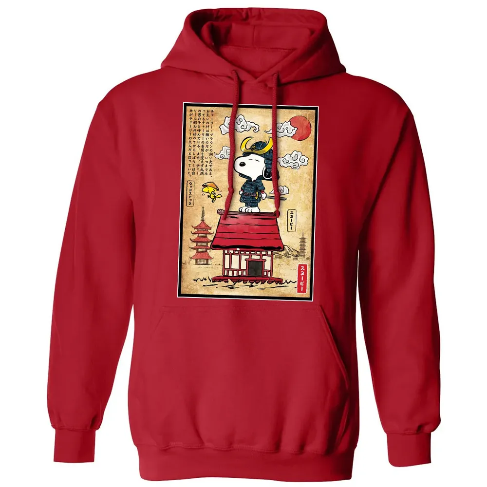 Beagle Samurai in Japan Classic Unisex Hoodie - 5