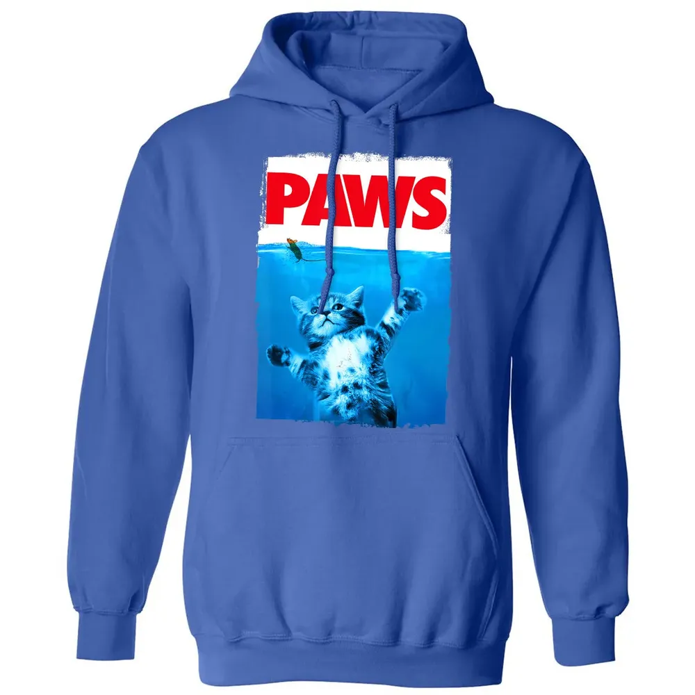 Paws Cat and Mouse Top, Cute Funny Cat Lover Parody Top Classic Unisex Hoodie - 9