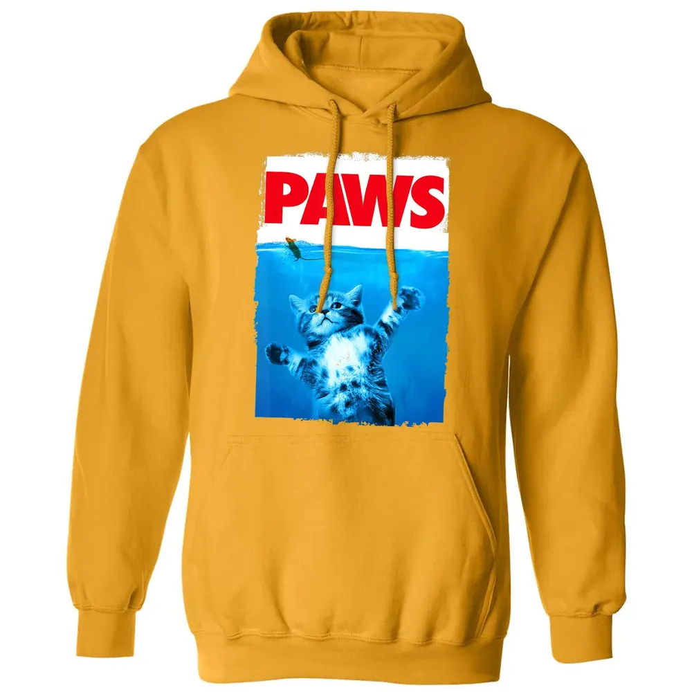 Paws Cat and Mouse Top, Cute Funny Cat Lover Parody Top Classic Unisex Hoodie - 12