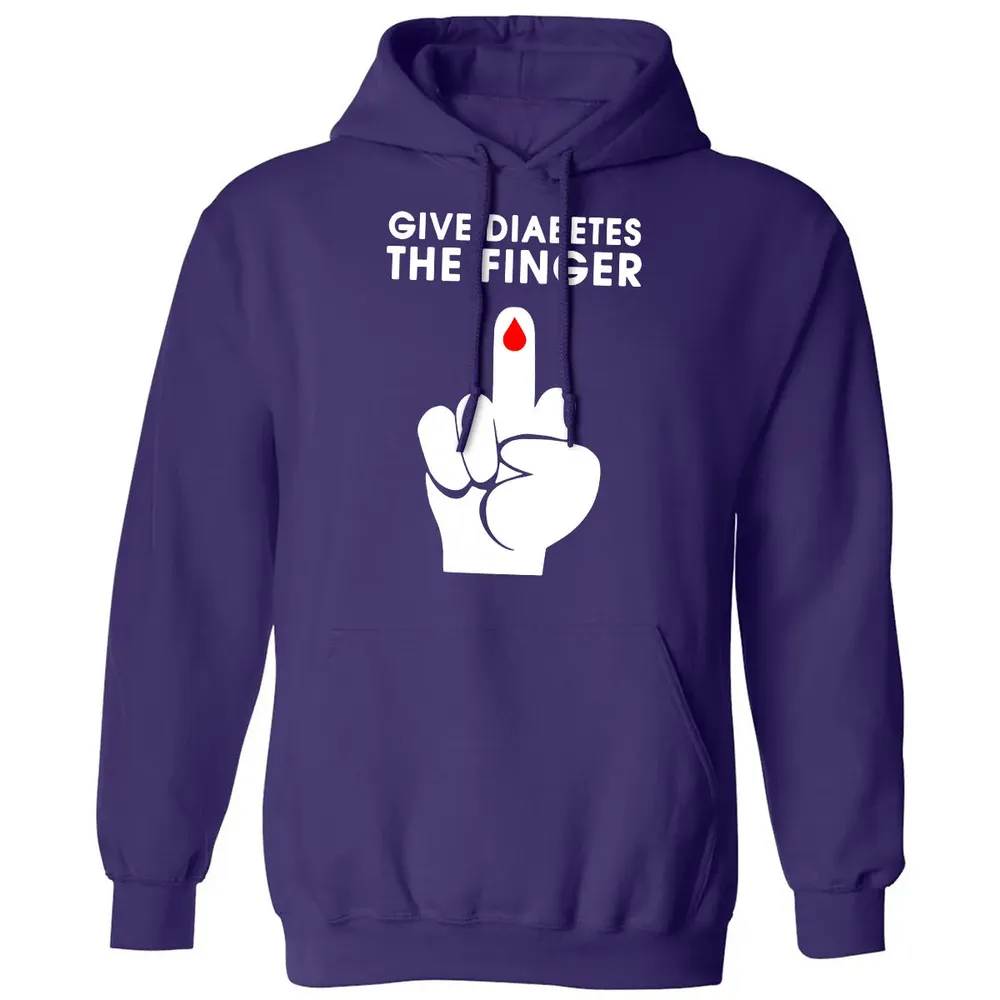 Give Diabetes The Finger Classic Unisex Hoodie - 6