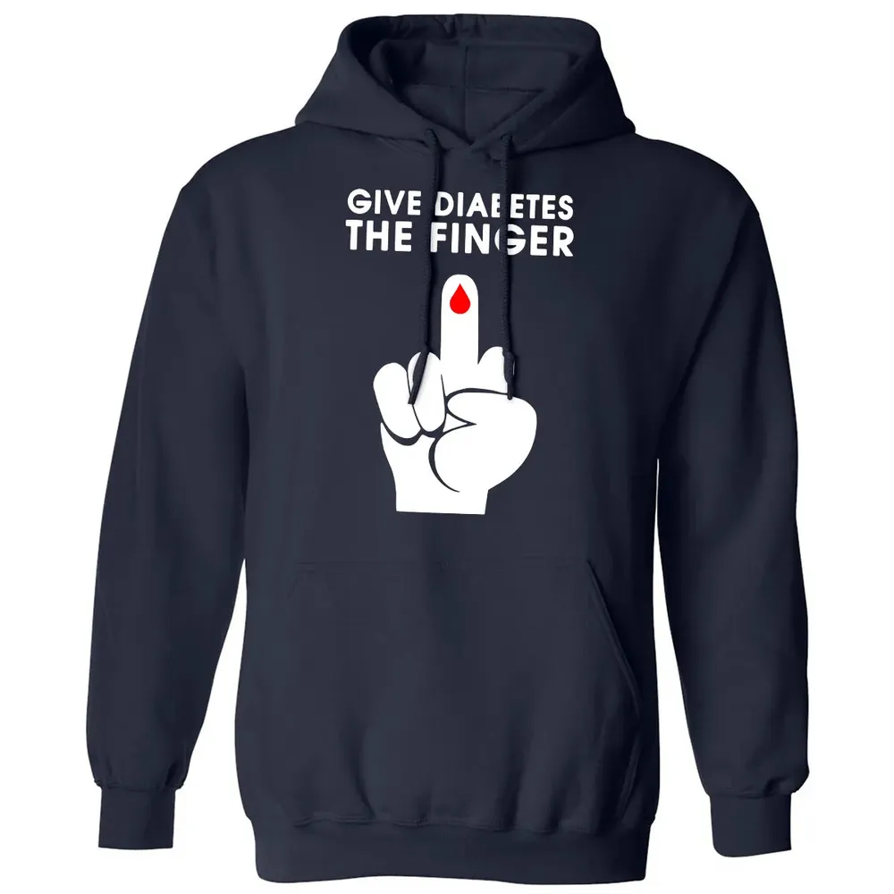 Give Diabetes The Finger Classic Unisex Hoodie - 2