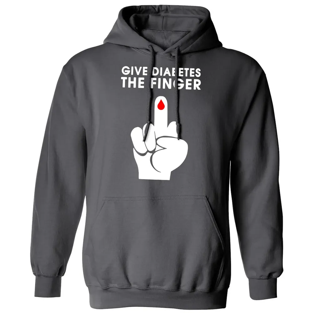 Give Diabetes The Finger Classic Unisex Hoodie - 7