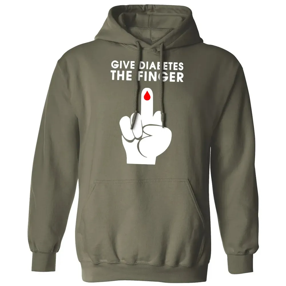 Give Diabetes The Finger Classic Unisex Hoodie - 4