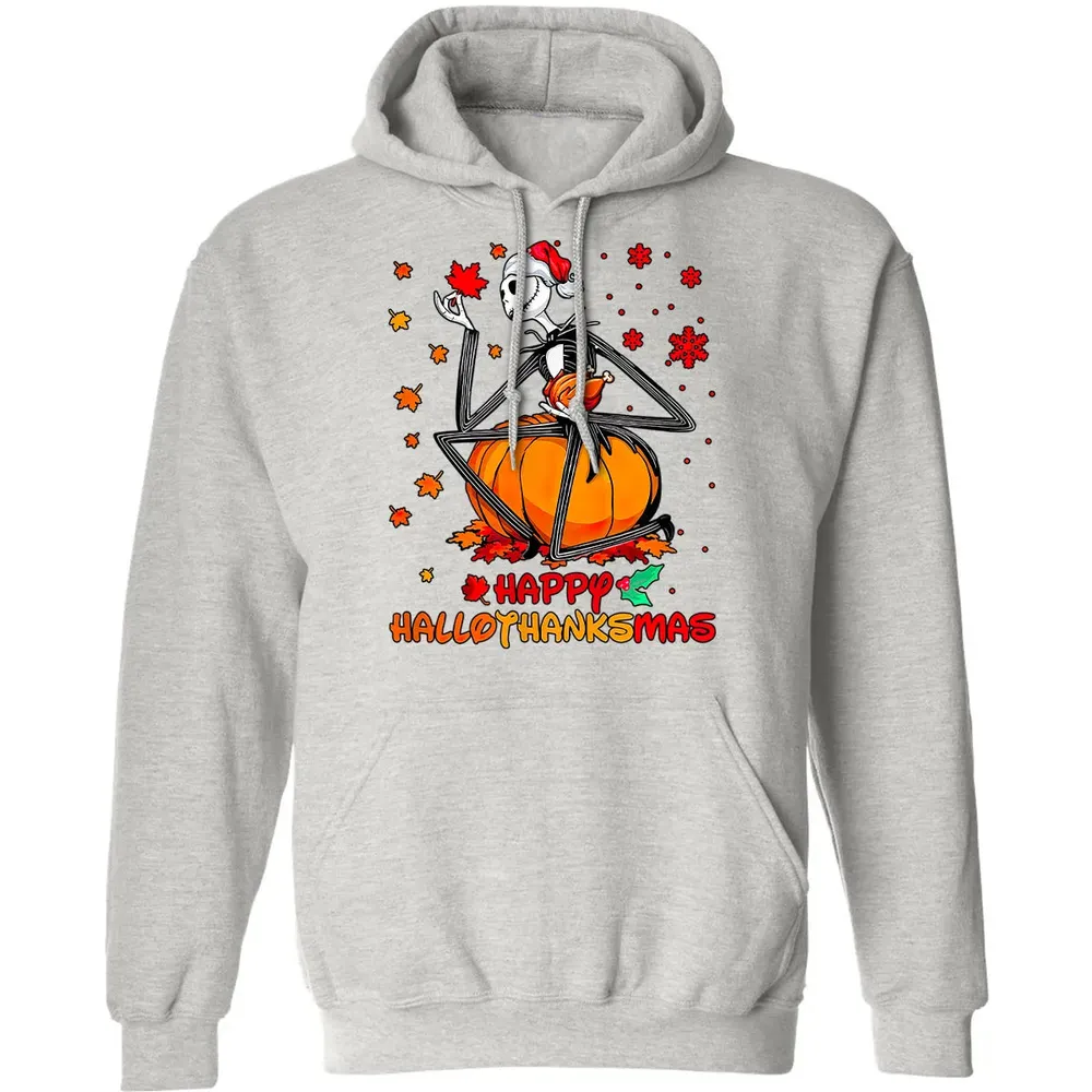 Happy HalloThanksMas Classic Unisex Hoodie - 8