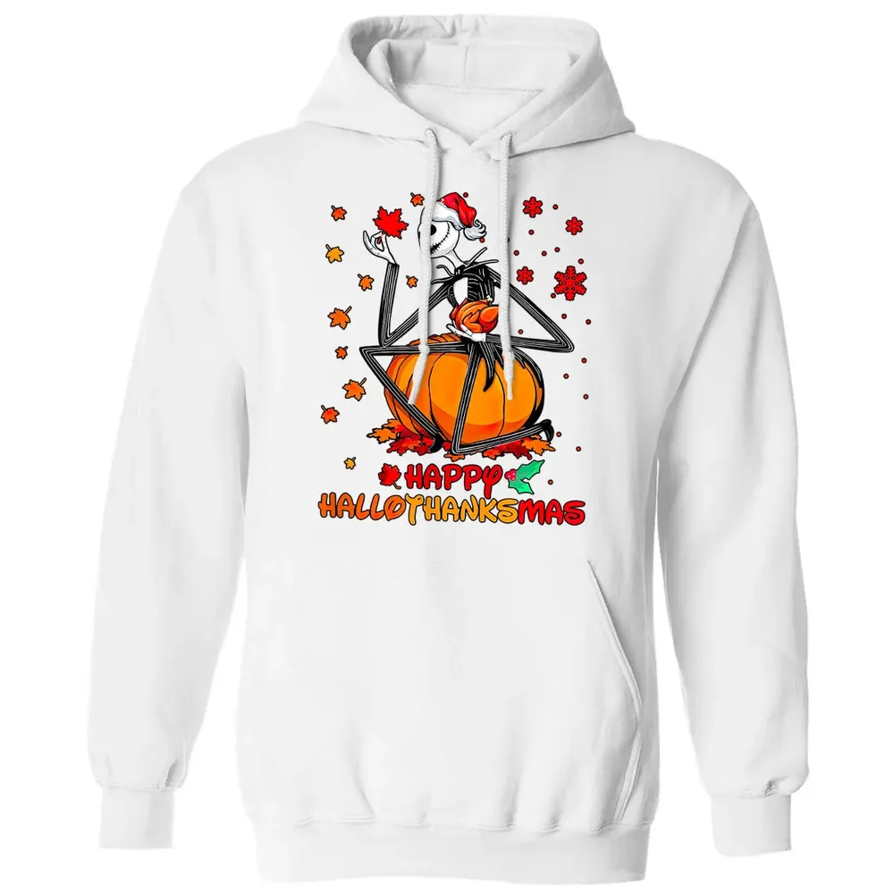 Happy HalloThanksMas Classic Unisex Hoodie - 11