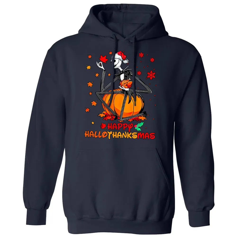 Happy HalloThanksMas Classic Unisex Hoodie - 2