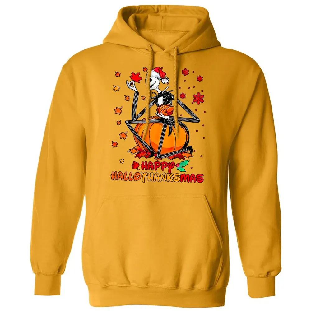 Happy HalloThanksMas Classic Unisex Hoodie - 12
