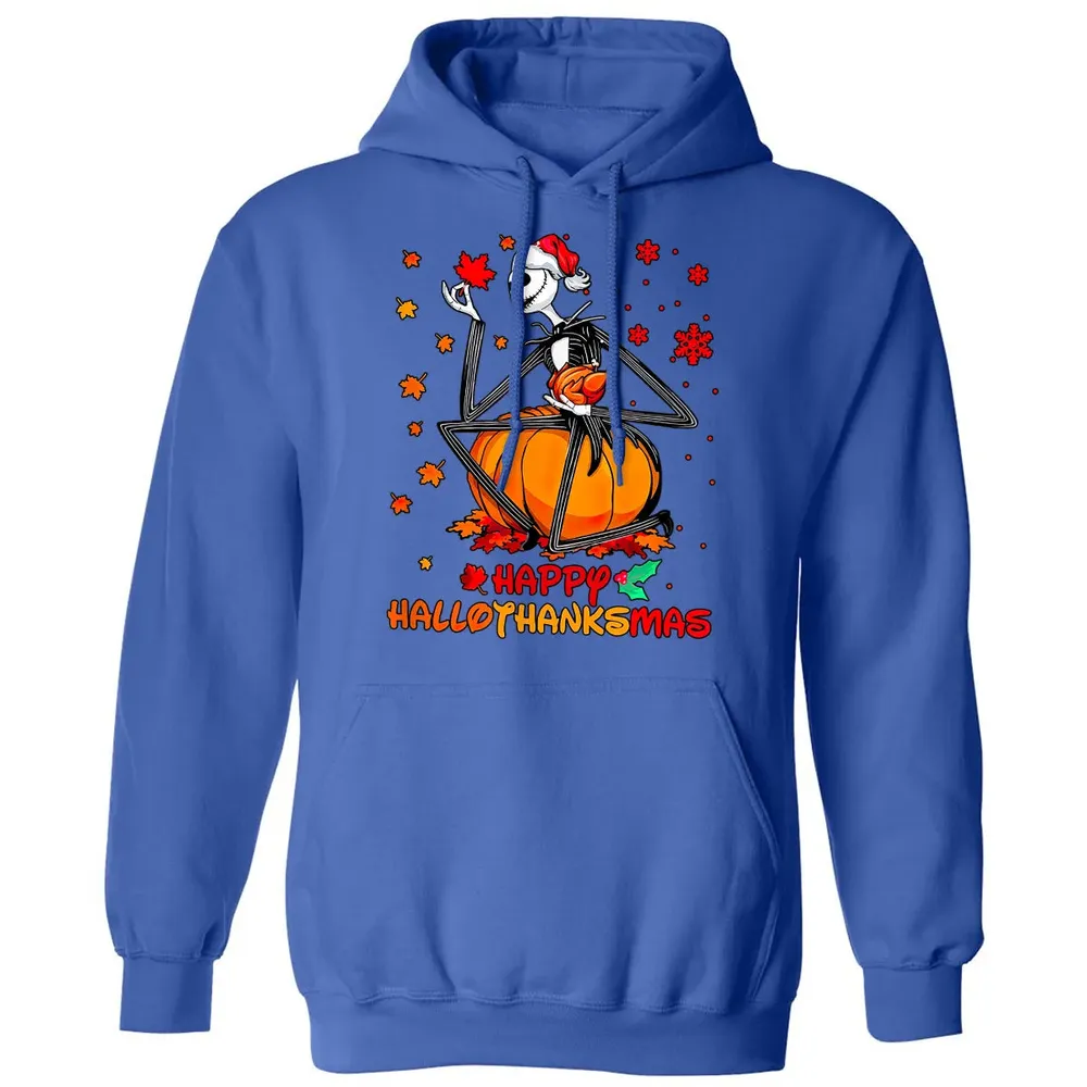 Happy HalloThanksMas Classic Unisex Hoodie - 9