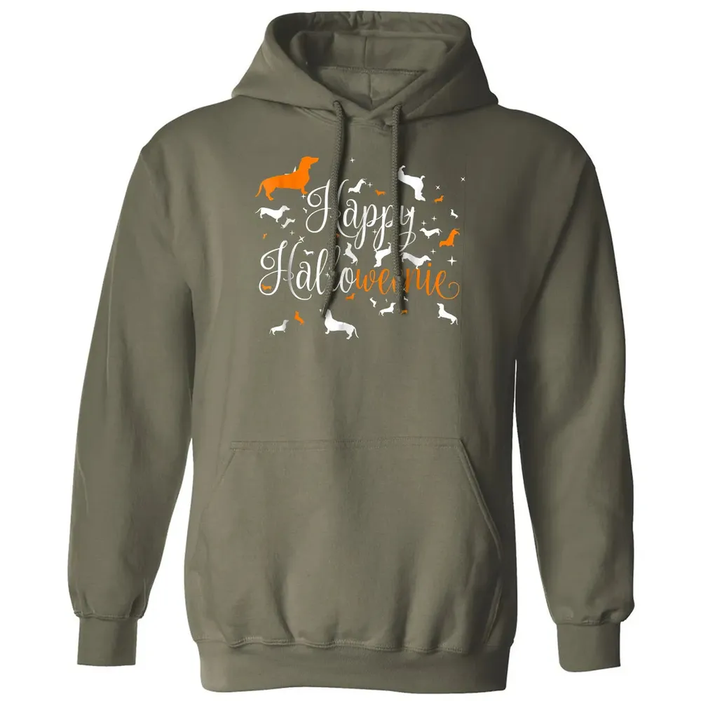 Happy Halloweenie Dachshund Classic Unisex Hoodie - 4