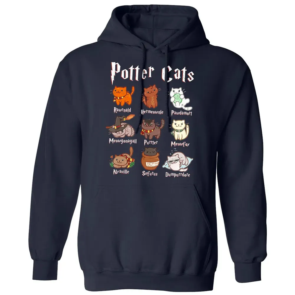 Potter Cats    Funny gift for Cat Lovers Classic Unisex Hoodie - 2
