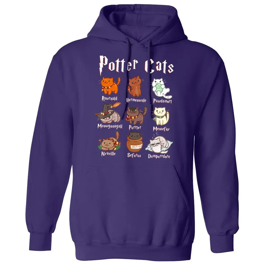 Potter Cats    Funny gift for Cat Lovers Classic Unisex Hoodie - 6
