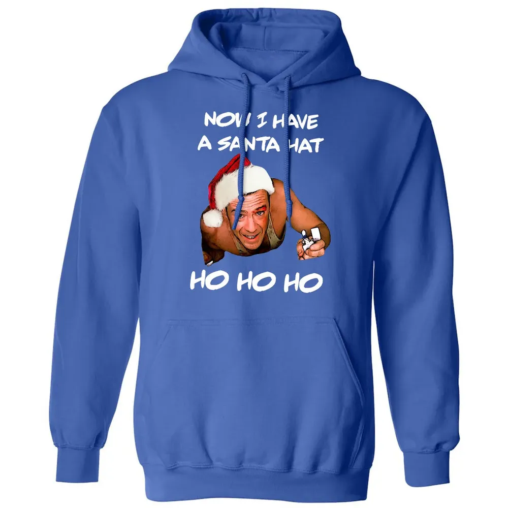 Now I Have A Santa Hat Ho-Ho-Ho Classic Unisex Hoodie - 9