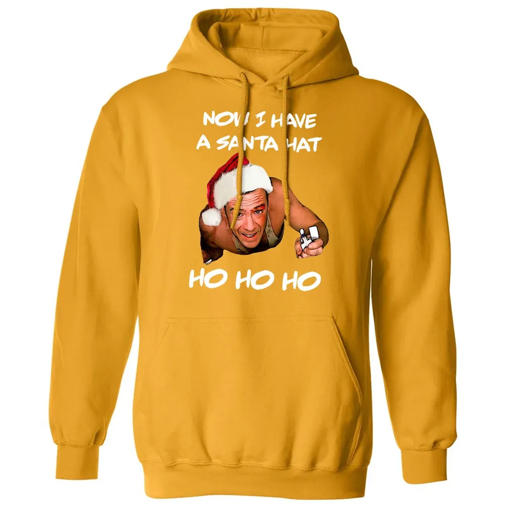 Now I Have A Santa Hat Ho-Ho-Ho Classic Unisex Hoodie - 12