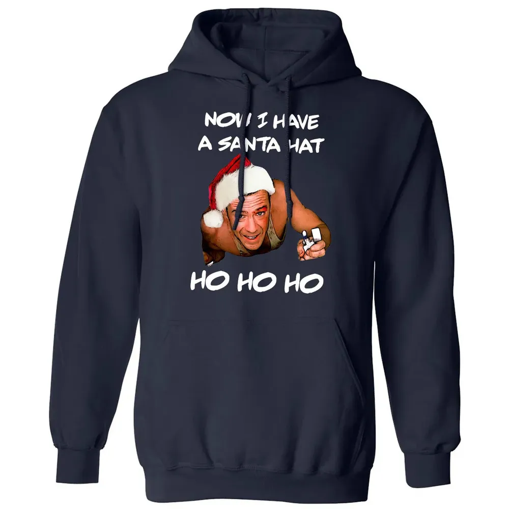 Now I Have A Santa Hat Ho-Ho-Ho Classic Unisex Hoodie - 2