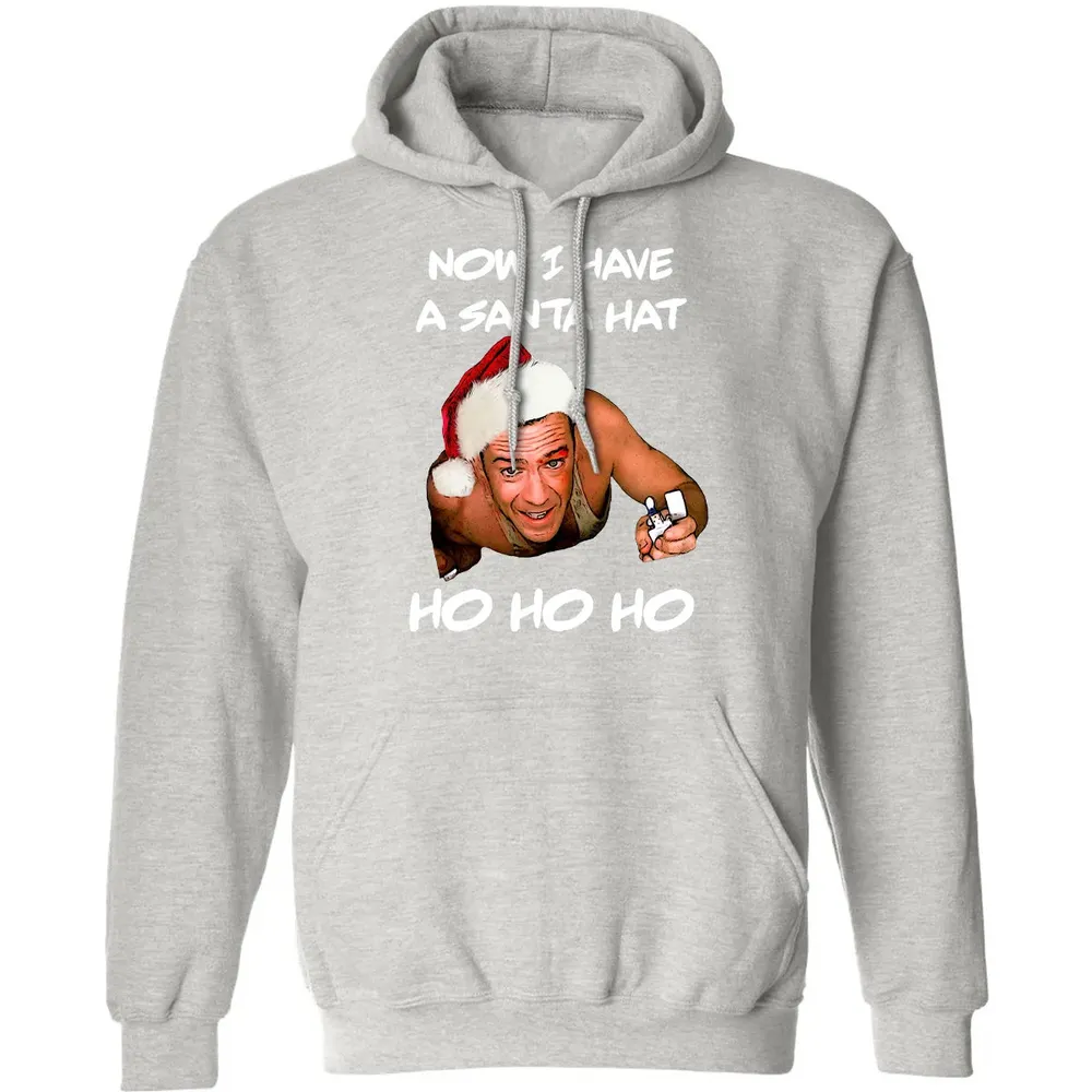 Now I Have A Santa Hat Ho-Ho-Ho Classic Unisex Hoodie - 8
