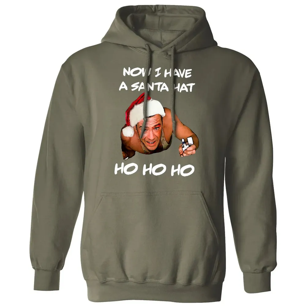 Now I Have A Santa Hat Ho-Ho-Ho Classic Unisex Hoodie - 4